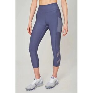 Mondetta‎ Womens Athleisure Pocket Leggings Blue Fitness Workout Pants